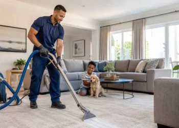 How does upholstery cleaning protect children at home?
