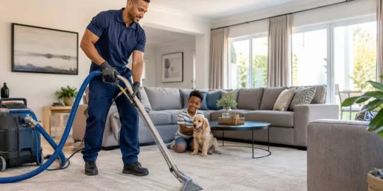 How does upholstery cleaning protect children at home?